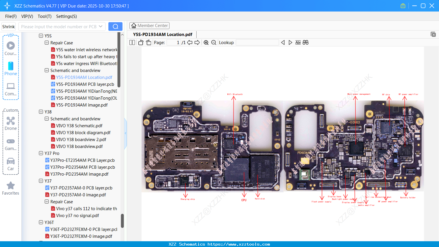 VIVO Y5S-PD1934AM Location